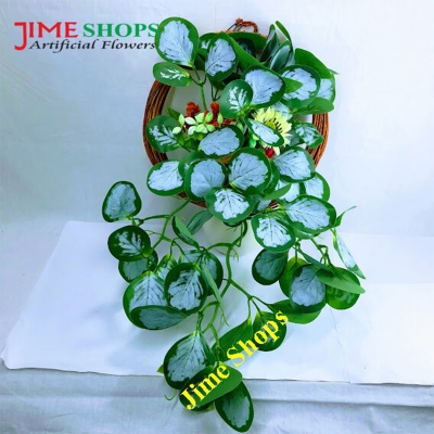 Picture of Wall Hanging Artificial Leaves with hanging tob, Decoraton item from jime shops Flower & plants (Beter round tob)