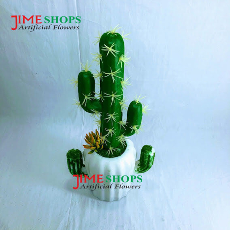 Picture of Artificial Cactus In Plastic Or Different Ceramic Pot For Any Kind Of Decoration, Jime Shops Flower - Home Decoration Item - Home Decoration Item - artificial flower (Cactus 12)