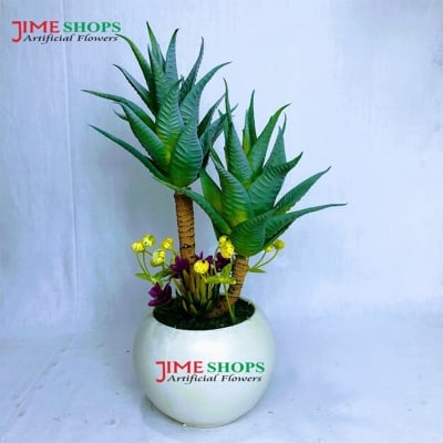 Picture of Artificial Cactus In Plastic Or Different Ceramic Pot For Any Kind Of Decoration, Jime Shops Flower - Home Decoration Item - Home Decoration Item - artificial flower (Cactus 2)