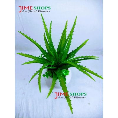 Picture of Artificial Cactus In Plastic Or Different Ceramic Pot For Any Kind Of Decoration, Jime Shops Flower - Home Decoration Item - Home Decoration Item - artificial flower (Alovera)