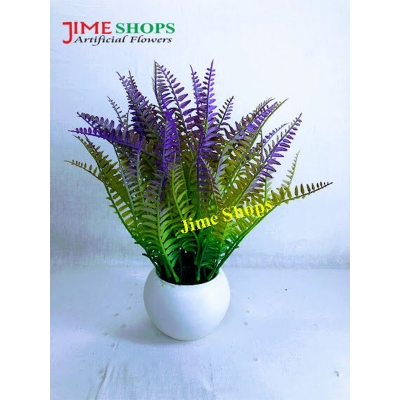 Picture of Artificial Grass Plant In Plastic pot - Home Decoration Item - ghash tob (Grass 4)