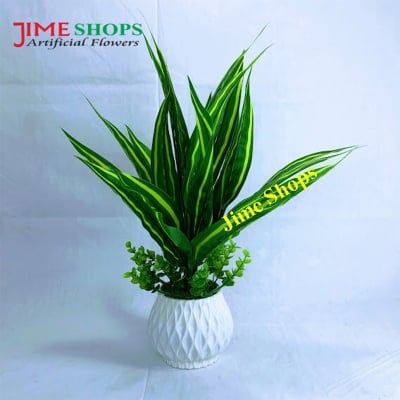 Picture of Artificial Grass Plant In Plastic pot - Home Decoration Item - ghash tob (Grass 2)