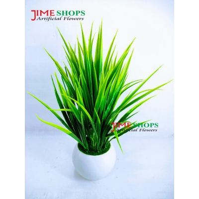 Picture of Artificial Grass Plant In Plastic pot - Home Decoration Item - ghash tob (Grass 3)