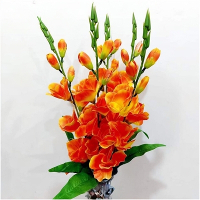 Picture of Artificial Gladiolus Flower Bunches 2ft, 5 stick in 1 Gladiolus bunches, Home decoration (GLO)