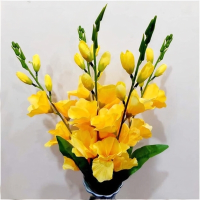 Picture of Artificial Gladiolus Flower Bunches 2ft, 5 stick in 1 Gladiolus bunches, Home decoration (GLY)