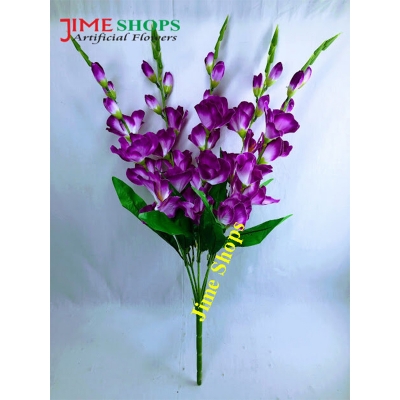 Picture of Artificial Gladiolus Flower Bunches 2ft, 5 stick in 1 Gladiolus bunches, Home decoration (GLV)