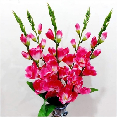 Picture of Artificial Gladiolus Flower Bunches 2ft, 5 stick in 1 Gladiolus bunches, Home decoration (GLP)