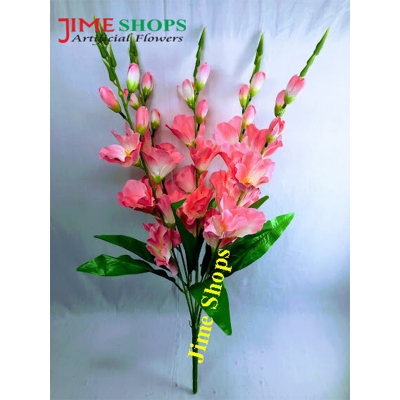 Picture of Artificial Gladiolus Flower Bunches 2ft, 5 stick in 1 Gladiolus bunches, Home decoration (GLLP)