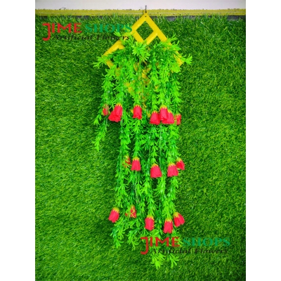 Picture of Wall Hanging Or Artificial Hanging Tob Grass With Flower-30Inc Long & 8 Lota - Home Decoration Item (Lota + Chika 3)