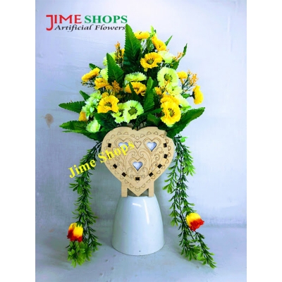 Picture of Artificial wooden hanging flower tob 14 inc by jime shops (Love Tob 4)