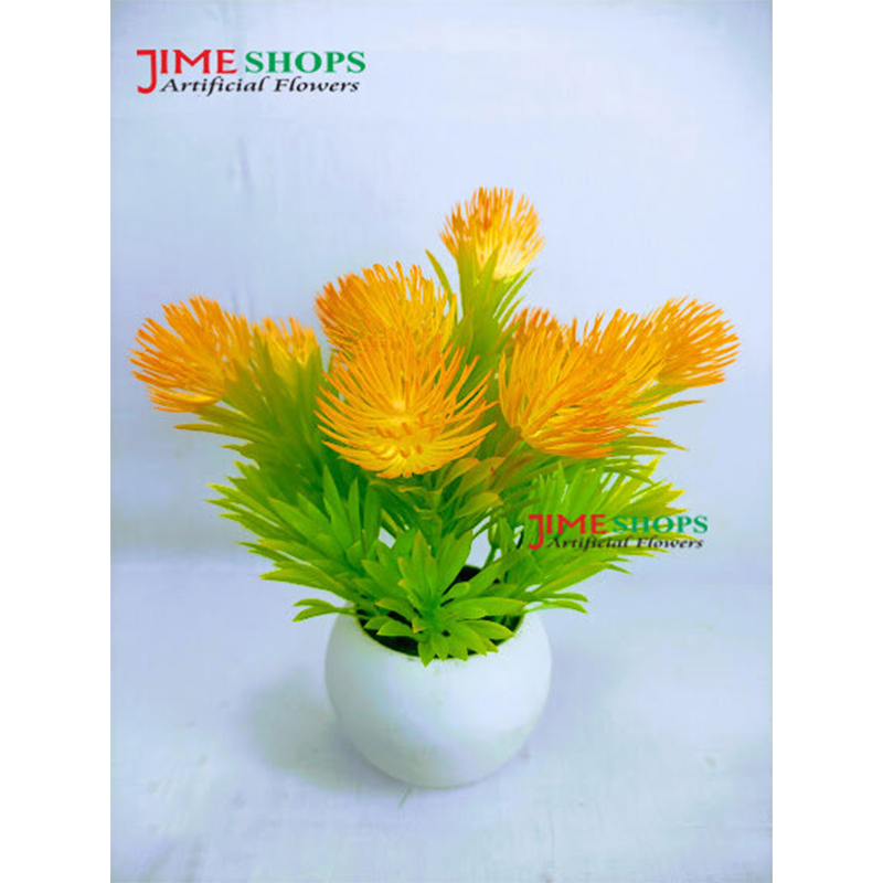 Picture of Artificial Grass Plant In Ceramic or Plastic Tob 8inc/20cm For any Kind Of Decoration - Home Decoration Item - Home Decoration Item (G.Flower Plastic Tob)