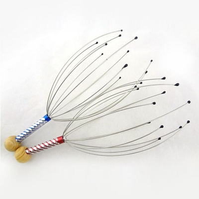 Picture of Metal Handheld Head Massager for Spa or Stress Relax Headache Releif (Steel Head Massager,Int: One size)