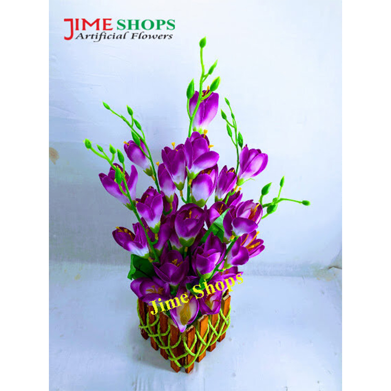 Picture of Artificial Gladiolus Flower In Wooden Design Tob 17inc/43cm (P GL)