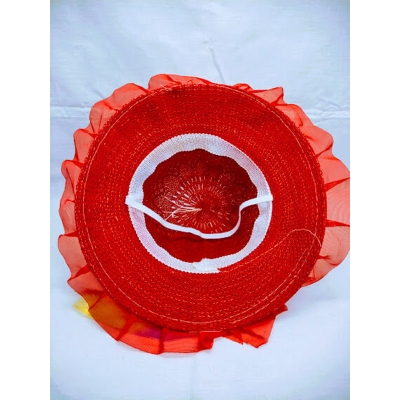 Picture of Kids Children Stylish HATs & CAPs For All Seasons (3-5Y), Summer Baby Hat (Cartoon Red)