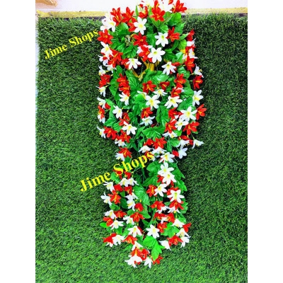 Picture of অফিস বা ঘর সাজানোর জন্য প্লাস্টিকের ঝুলন্ত ঝুড়ি সহ দেয়ালের ঝুলন্ত ফুল - artificial flower (Zp 1)