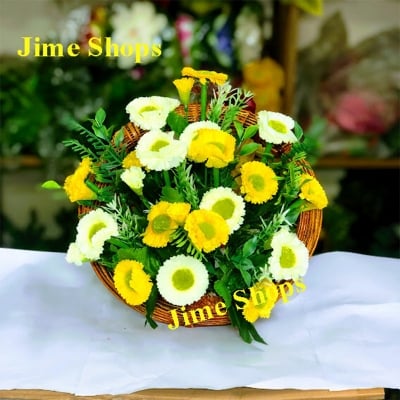 Picture of Artificial Hanging Mini Butterfly Mix Flower For Office Or Home Decoration (9Inc X 10Inc) - Home Decoration Item - Home Decoration Item - artificial flower (H.W F m6)