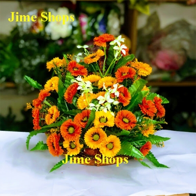 Picture of Artificial Hanging Mini Butterfly Mix Flower For Office Or Home Decoration (9Inc X 10Inc) - Home Decoration Item - Home Decoration Item - artificial flower (H.W F m5)