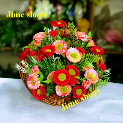 Picture of Artificial Hanging Mini Butterfly Mix Flower For Office Or Home Decoration (9Inc X 10Inc) - Home Decoration Item - Home Decoration Item - artificial flower (H.W F m4)