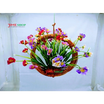 Picture of Artificial Hanging Mini Butterfly Mix Flower For Office Or Home Decoration (9Inc X 10Inc) - Home Decoration Item - Home Decoration Item - artificial flower (Hanging Mini Butterfly Mix)