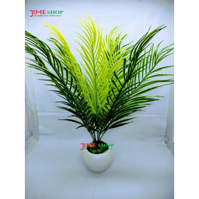 Picture of Artificial Leaves Tree In Round Plastic Tob-15inc (Date Leaves)