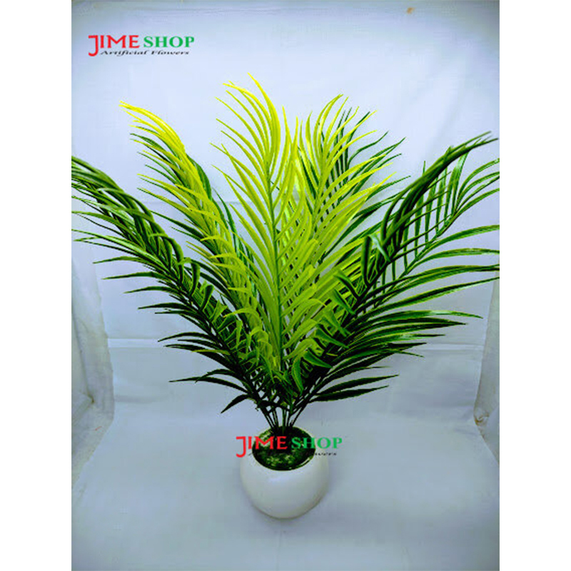 Picture of Artificial Leaves Tree In Round Plastic Tob-15inc (Date Leaves)