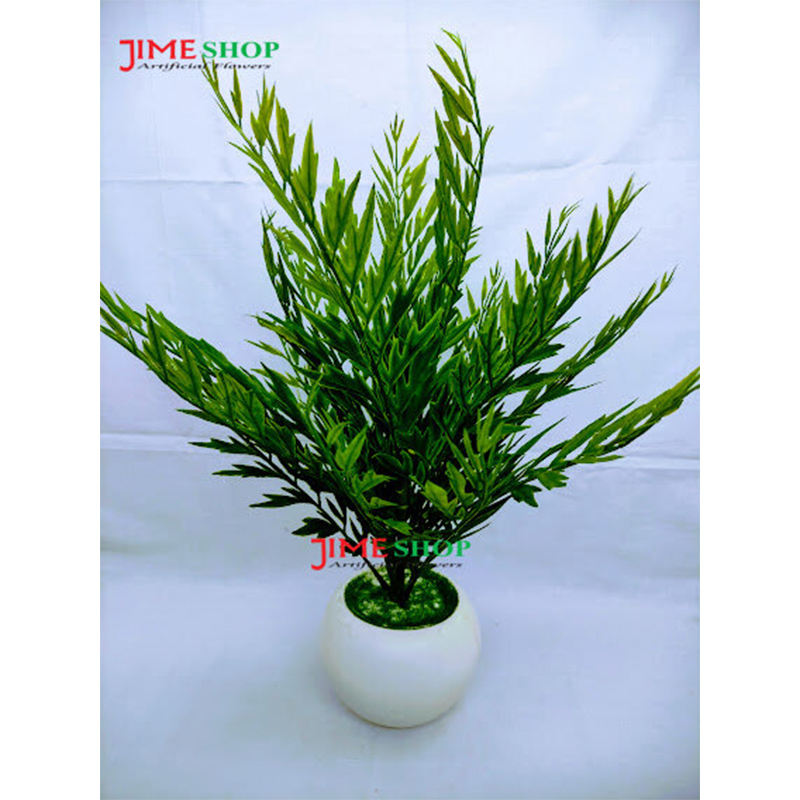 Picture of Artificial Leaves Tree In Round Plastic Tob-15inc (Neem Leaves Tree)