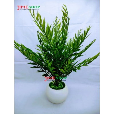 Picture of Artificial Leaves Tree In Round Plastic Tob-15inc (Neem Leaves Tree)