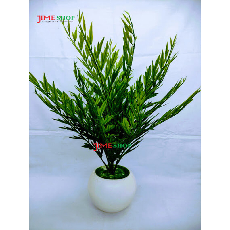Picture of Artificial Leaves Tree In Round Plastic Tob-15inc (Neem Leaves Tree)