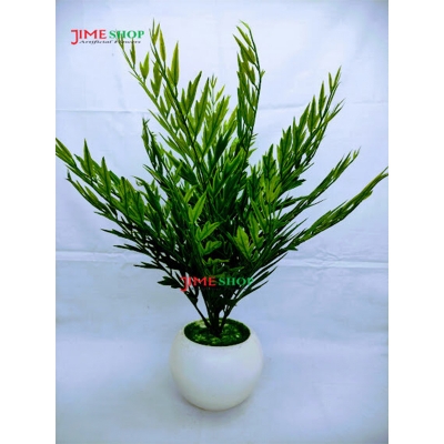 Picture of Artificial Leaves Tree In Round Plastic Tob-15inc (Neem Leaves Tree)