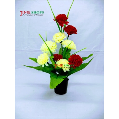 Picture of Artificial Mix Wild Flower In Plastic Tob --11 Inc For Home Or Office Decoration -  Home Decoration Item - Home Decoration Item - Home Decoration Item - artificial flower (SF 3)