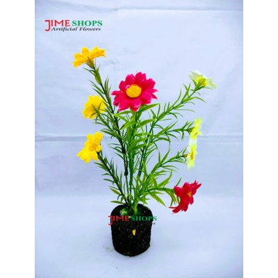 Picture of Artificial Mix Wild Flower In Plastic Tob --11 Inc For Home Or Office Decoration -  Home Decoration Item - Home Decoration Item - Home Decoration Item - artificial flower (Mix Wild Flower)