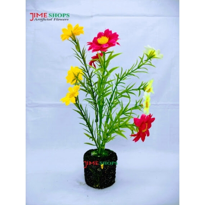 Picture of Artificial Mix Wild Flower In Plastic Tob --11 Inc For Home Or Office Decoration -  Home Decoration Item - Home Decoration Item - Home Decoration Item - artificial flower (Mix Wild Flower)
