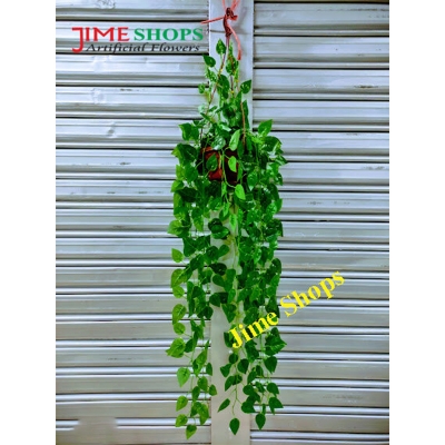 Picture of Balcony Hanging Artificial Leaves and Flower Plastic tob (tob long 18inc) - Home Decoration Item - Home Decoration Item (Hanging L&F 2)