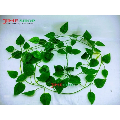 Picture of 1 pcs Artificial Ivy Red Maple Plastic Fake Leaves Garland Home Garden Decoration 7ft long (Vine Type 3)
