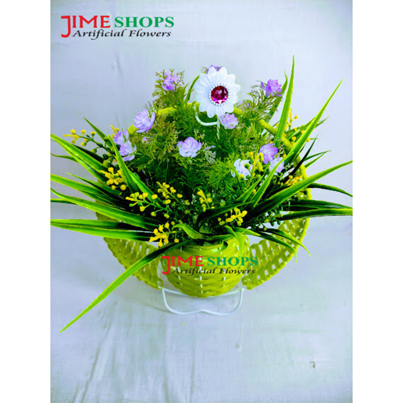 Picture of Artificial flower Bucket 10x10inc For any Kind Of Decoration, Jime Shops Flower - Home Decoration Item (Bucket 2)