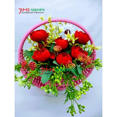 Picture of Artificial flower Bucket 10x10inc For any Kind Of Decoration, Jime Shops Flower - Home Decoration Item (Bucket 1)