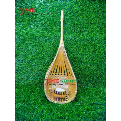 Picture of Artificial Wall Hanging Flower bucket-30inc long,Jime Shops Flowers - Home Decoration Items (Bamboo + lota 3)