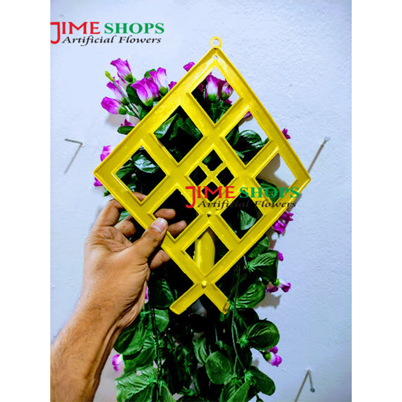 Picture of Artificial Wall Hanging Flower bucket-30inc long,Jime Shops Flowers - Home Decoration Items (Plastic Chika Tob)