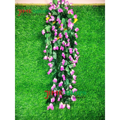 Picture of Artificial Wall Hanging Flower bucket-30inc long,Jime Shops Flowers - Home Decoration Items (Plastic Chika Tob)