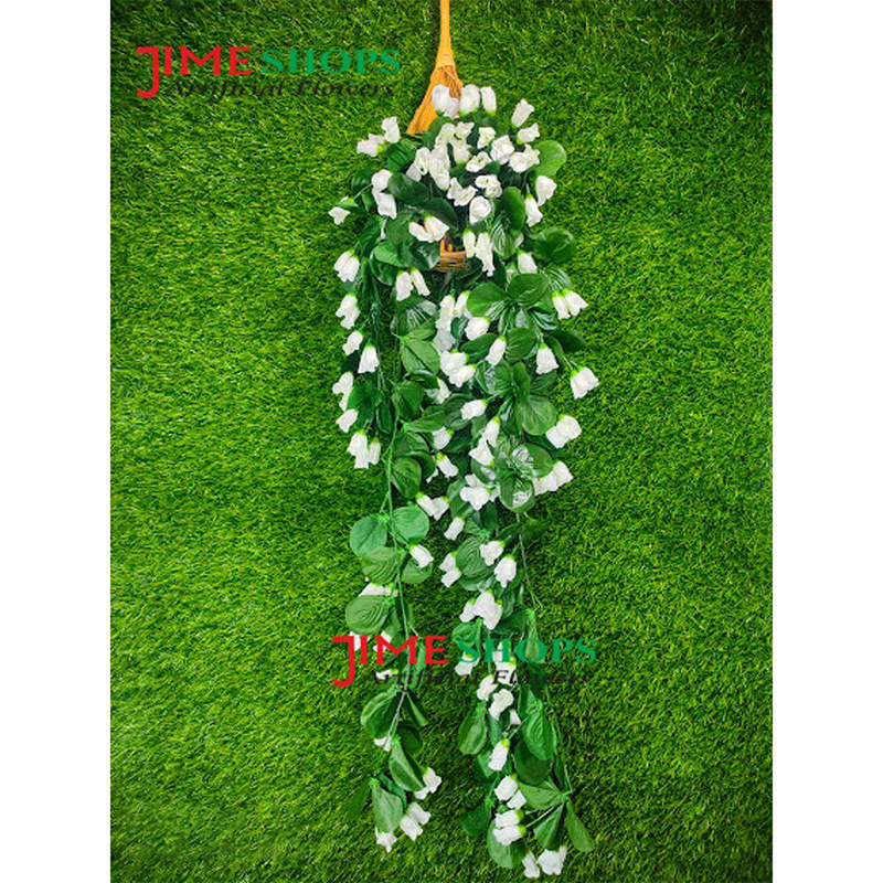 Picture of Artificial Wall Hanging Flower bucket-30inc long,Jime Shops Flowers - Home Decoration Items (Bamboo + lota 1)