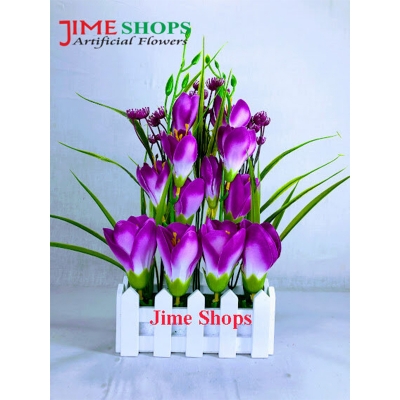 Picture of Artificial Gladiolas Flower In Flat Tob 11Inc Long For Any Kind Of Decoration - Home Decoration Item (W & P GL)