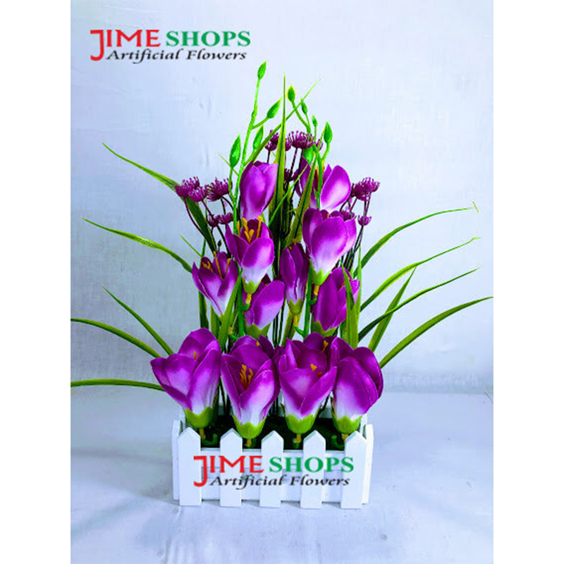 Picture of Artificial Gladiolas Flower In Flat Tob 11Inc Long For Any Kind Of Decoration - Home Decoration Item (W & P GL)