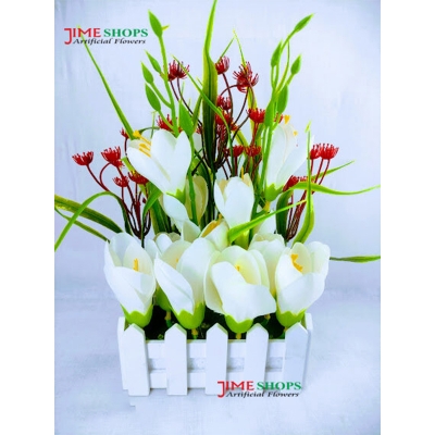Picture of Artificial Gladiolas Flower In Flat Tob 11Inc Long For Any Kind Of Decoration - Home Decoration Item (W & W GL)