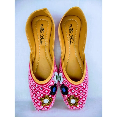 Picture of Premium Quality Soft Nagra Shoes or Sandal For Women, Party wear For Ladies (pink,EU:36)