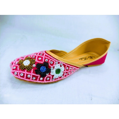 Picture of Premium Quality Soft Nagra Shoes or Sandal For Women, Party wear For Ladies (pink,EU:36)