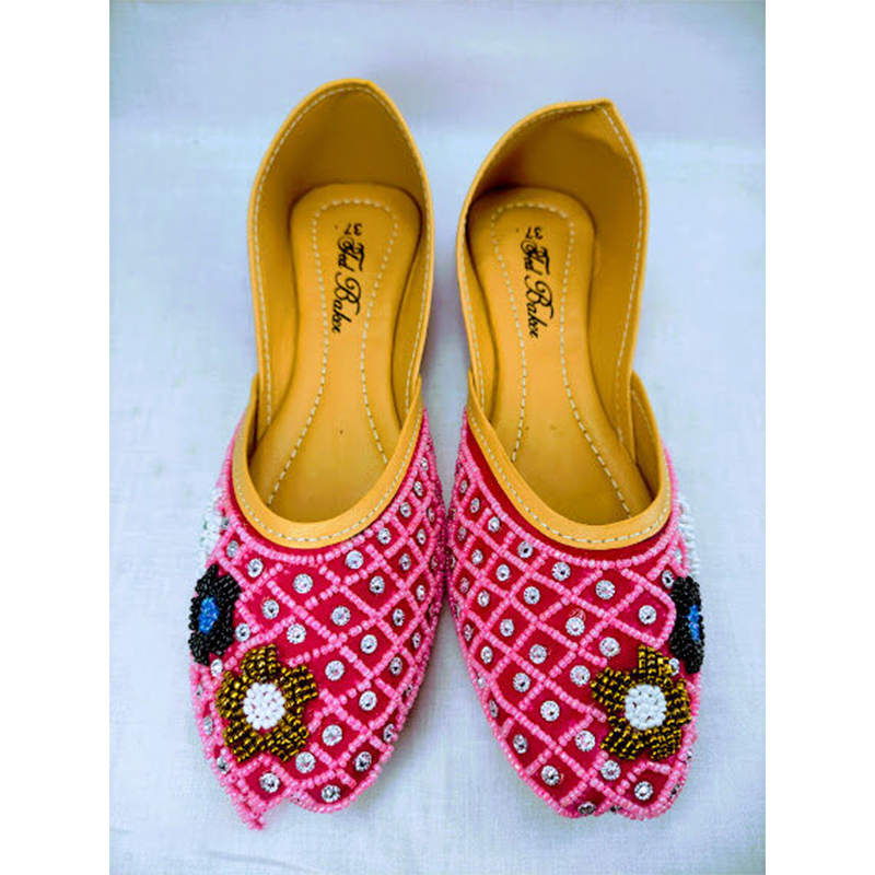 Picture of Premium Quality Soft Nagra Shoes or Sandal For Women, Party wear For Ladies (pink,EU:36)