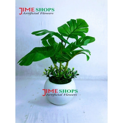 Picture of Artificial Leaves Tree & Plants in Plastic Tob For Home, Office & Restaurant decorations (LT 3)