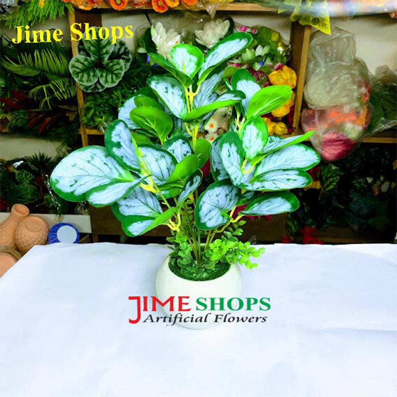 Picture of Artificial Leaves Tree & Plants in Plastic Tob For Home, Office & Restaurant decorations (LT 2)