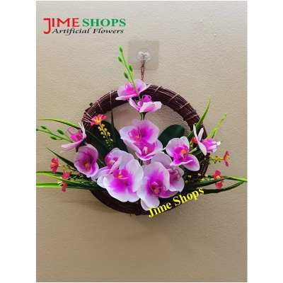 Picture of Artificial Hanging orchid tob For Home, Office & Restaurant decorations, Jime shops wall hanging flower (H OR 1)