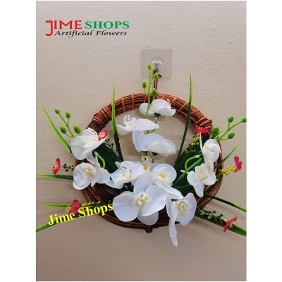 Picture of Artificial Hanging orchid tob For Home, Office & Restaurant decorations, Jime shops wall hanging flower (H OR 2)